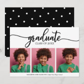 Ankündigung des Abschlusses an die High School 3 F (Vorne/Hinten)