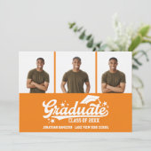 Ankündigung des Abschlusses an die High School 3 F (Stehend Vorderseite)