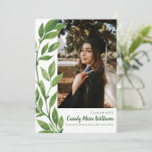 Ankündigung des Abschlusses "Aquarell - Grüne Pfla (Stehend Vorderseite)