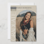 Ankündigung des Abschlusses "Arted Foto" Einladung (Vorderseite)