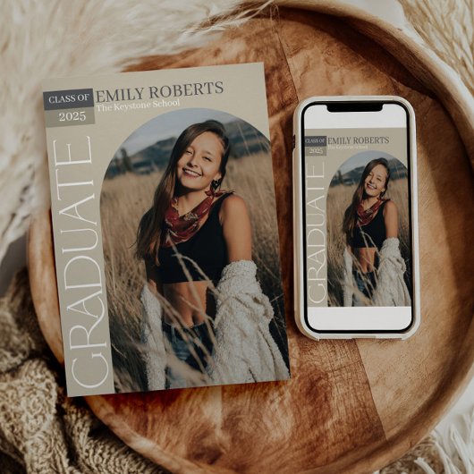 Ankündigung des Abschlusses "Arted Foto" Einladung