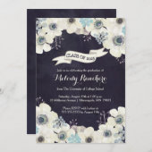 Ankündigung des Abschlusses - Blume des blauen Ane (Vorne/Hinten)