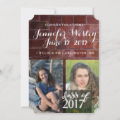 Ankündigung des Abschlusses "Brick Wall" (Rückseite)