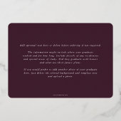 Ankündigung des Abschlusses Burgund DO Asclepius (Rückseite)