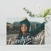 Ankündigung des Abschlusses "Class of Year Foto" (Stehend Vorderseite)