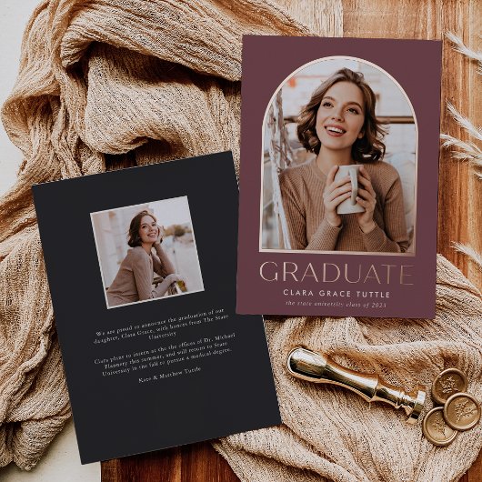 Ankündigung des Abschlusses "Classic Foil Arch Fot