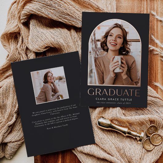 Ankündigung des Abschlusses "Classic Foil Arch Fot