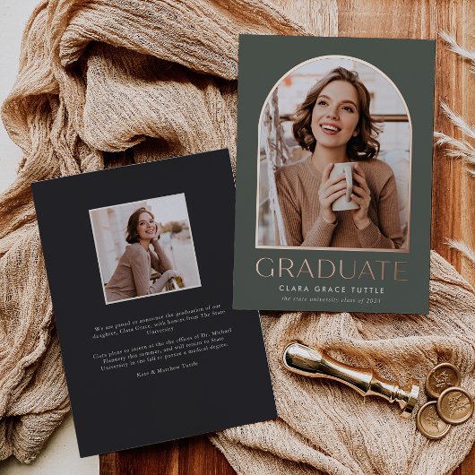 Ankündigung des Abschlusses "Classic Foil Arch Fot