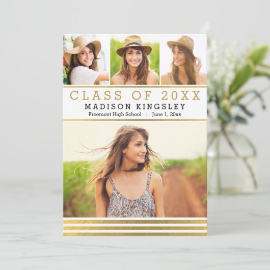 Ankündigung des Abschlusses "Classic Stripes" (Stehend Vorderseite)