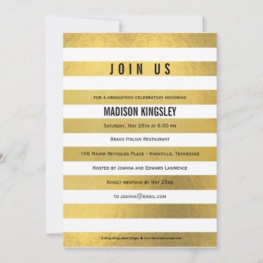 Ankündigung des Abschlusses "Classic Stripes" (Rückseite)