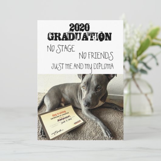 Ankündigung des Abschlusses - Coronovirus 2020 - l (Stehend Vorderseite)