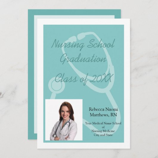 Ankündigung des Abschlusses der Blue/White Nursing (Vorne/Hinten)