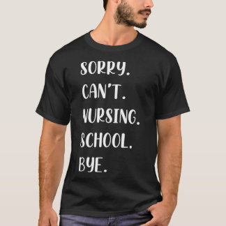 Ankündigung des Abschlusses der Funny Nursing Scho T-Shirt