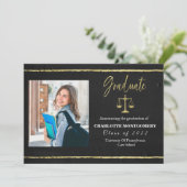 Ankündigung des Abschlusses der Gilded Law School  (Stehend Vorderseite)