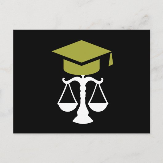 Ankündigung des Abschlusses der Juristischen Fakul (Vorderseite)