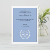 Ankündigung des Abschlusses der Juristischen Fakul (Stehend Vorderseite)