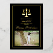 Ankündigung des Abschlusses der Juristischen Fakul (Vorderseite)