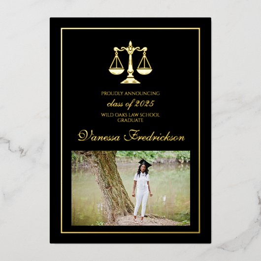 Ankündigung des Abschlusses der Juristischen Fakul (Vorderseite)