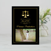 Ankündigung des Abschlusses der Juristischen Fakul (Stehend vorne)