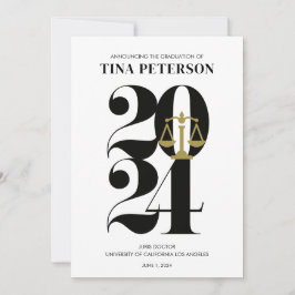 Ankündigung des Abschlusses der Juristischen Fakul