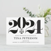 Ankündigung des Abschlusses der Juristischen Fakul (Stehend Vorderseite)