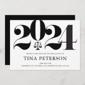 Ankündigung des Abschlusses der Juristischen Fakul (Vorne/Hinten)