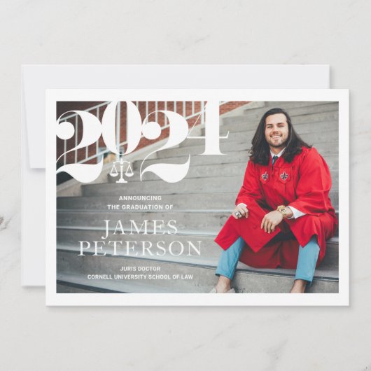 Ankündigung des Abschlusses der Juristischen Fakul (Vorderseite)