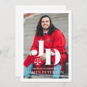 Ankündigung des Abschlusses der Juristischen Fakul (Vorne/Hinten)