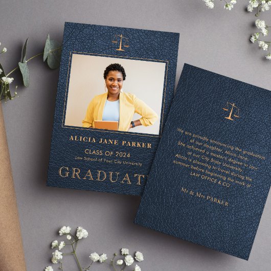 Ankündigung des Abschlusses der Juristischen Foto-