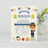 Ankündigung des Abschlusses der Kinderschule Einla (Stehend Vorderseite)