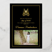 Ankündigung des Abschlusses der Kosmetologie-Schul (Vorderseite)