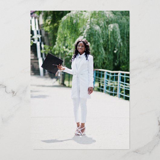 Ankündigung des Abschlusses der Kosmetologie-Schul (Rückseite)