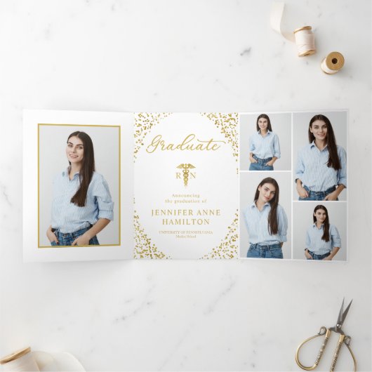 Ankündigung des Abschlusses der Krankenpflege (Innenseite)