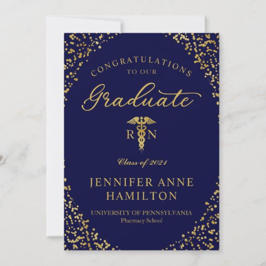 Ankündigung des Abschlusses der Krankenpflege (Vorderseite)