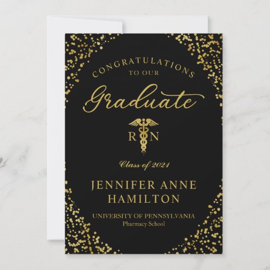 Ankündigung des Abschlusses der Krankenpflege (Vorderseite)