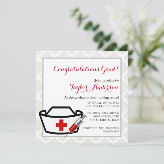 Ankündigung des Abschlusses der Krankenpflegerhütt (Stehend Vorderseite)