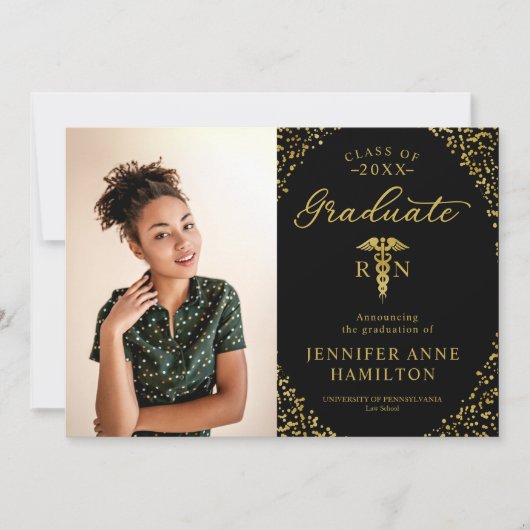 Ankündigung des Abschlusses der Krankenschwester M (Vorderseite)