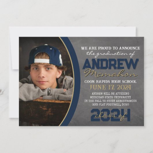 Ankündigung des Abschlusses der Marine und der Bro (Vorderseite)