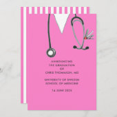 Ankündigung des Abschlusses der Medizinschule (Vorne/Hinten)