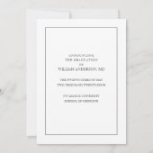 Ankündigung des Abschlusses der Medizinschule (Rückseite)