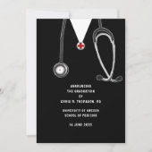 Ankündigung des Abschlusses der Medizinschule (Vorderseite)