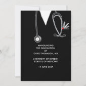 Ankündigung des Abschlusses der Medizinschule (Vorderseite)