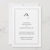 Ankündigung des Abschlusses der Medizinschule (Vorderseite)