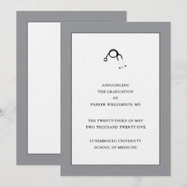 Ankündigung des Abschlusses der Medizinschule