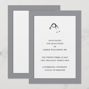 Ankündigung des Abschlusses der Medizinschule