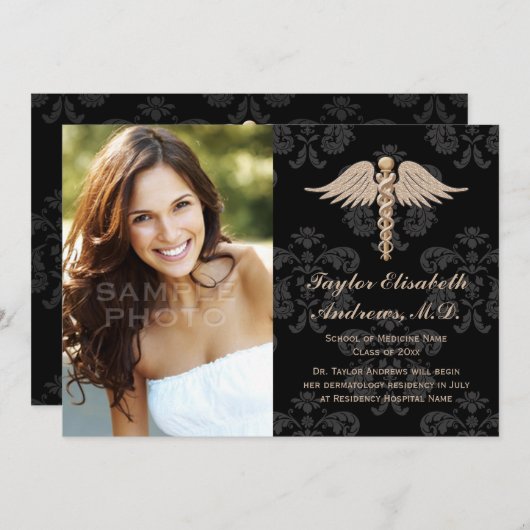 Ankündigung des Abschlusses der Medizinschule Blac (Vorne/Hinten)