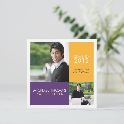 Ankündigung des Abschlusses der modernen Blockuniv (Stehend Vorderseite)