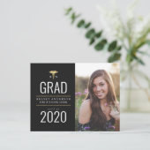 Ankündigung des Abschlusses der Pflegeschule Postkarte (Stehend Vorderseite)