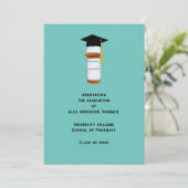 Ankündigung des Abschlusses der Pharmazie School (Stehend Vorderseite)