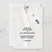 Ankündigung des Abschlusses der Pharmazie School (Vorderseite)